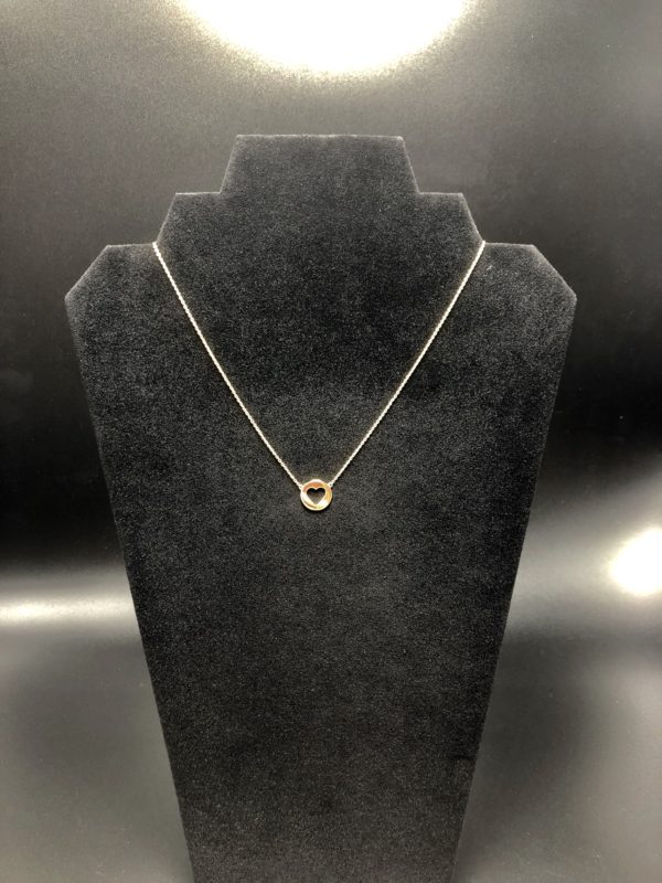Gold Open Heart Necklace
