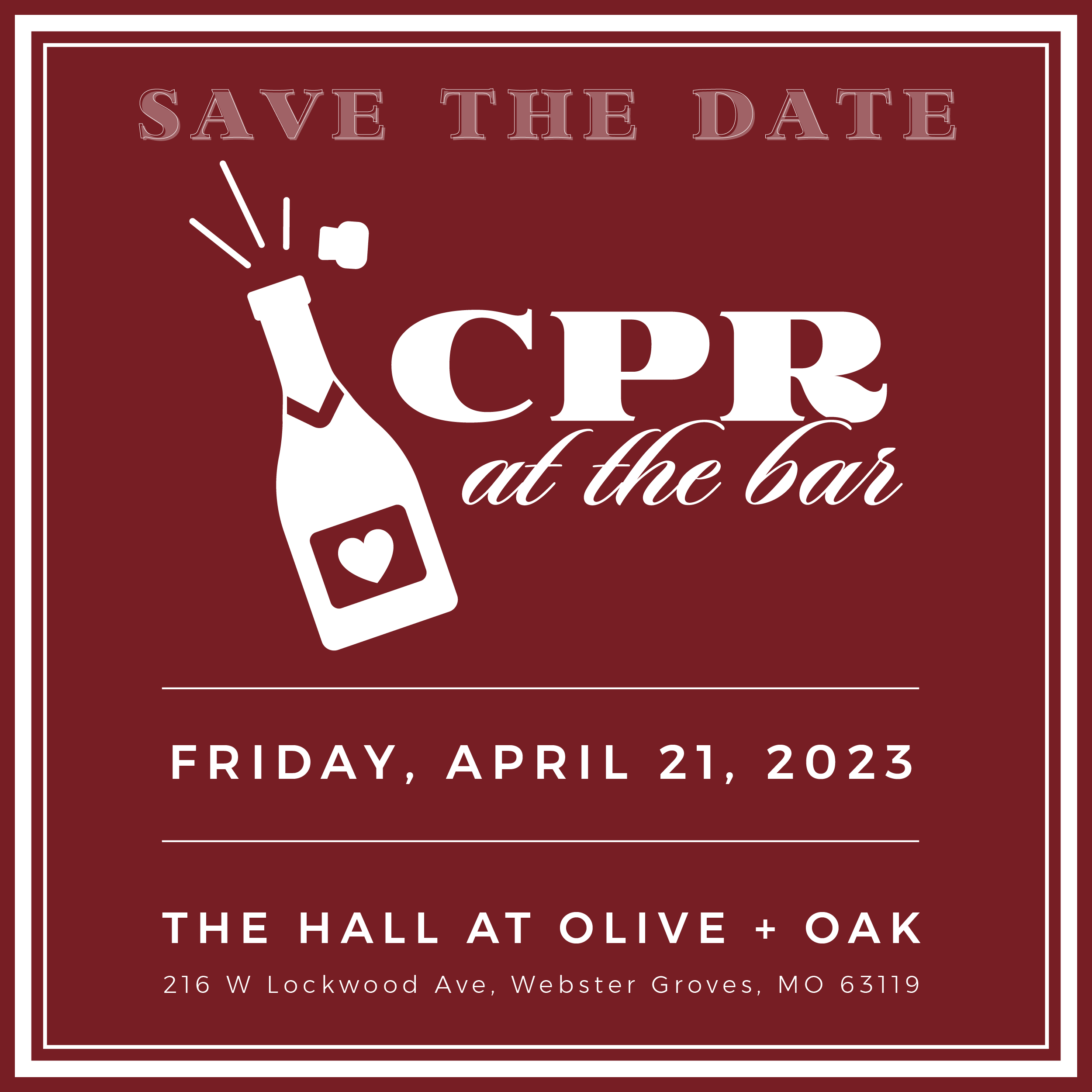 CPR at the bar save the date 2023